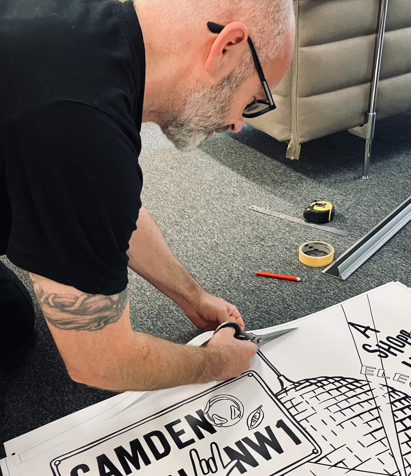 Bespoke printed mural installation