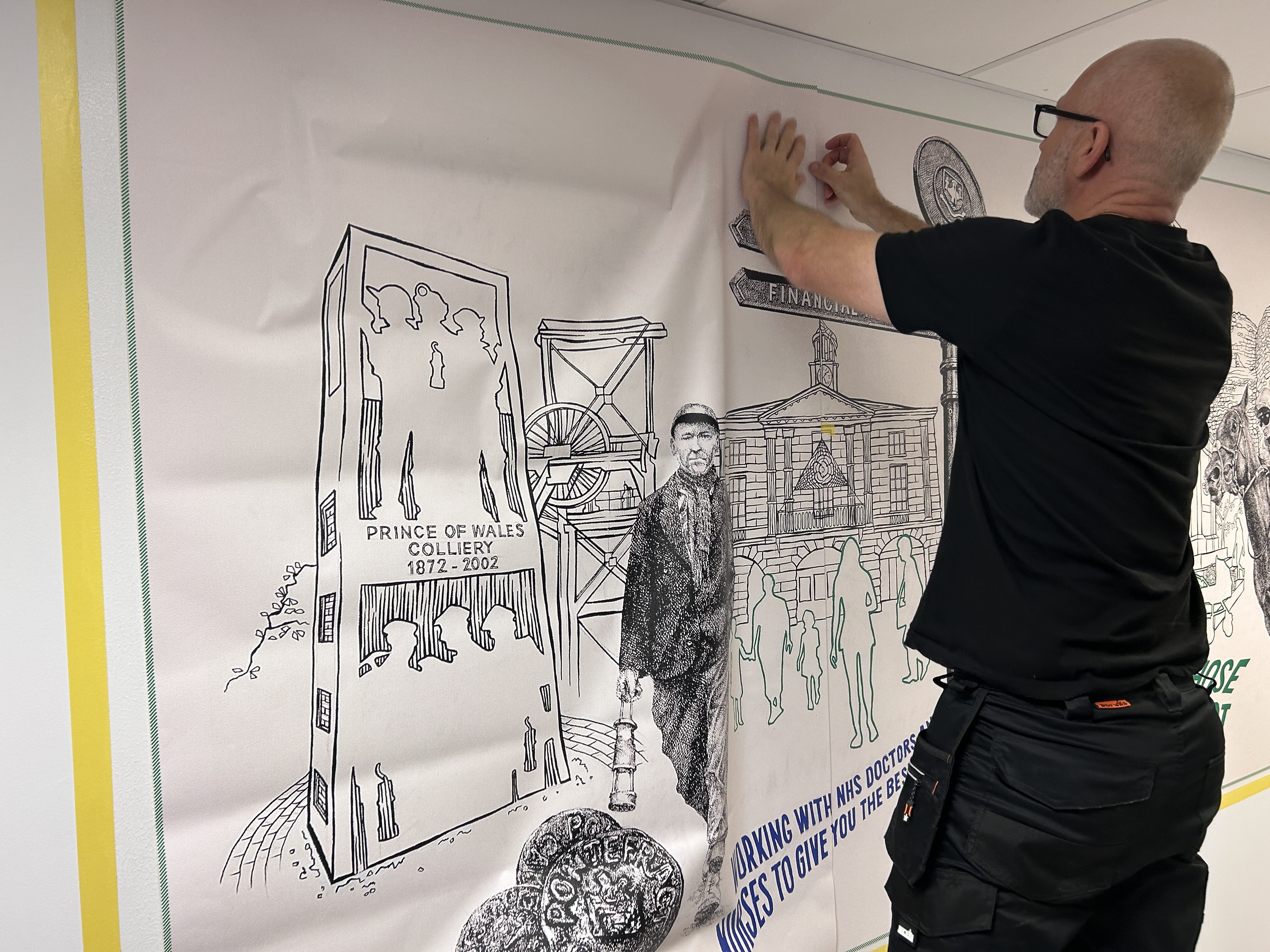 Detail work during installation