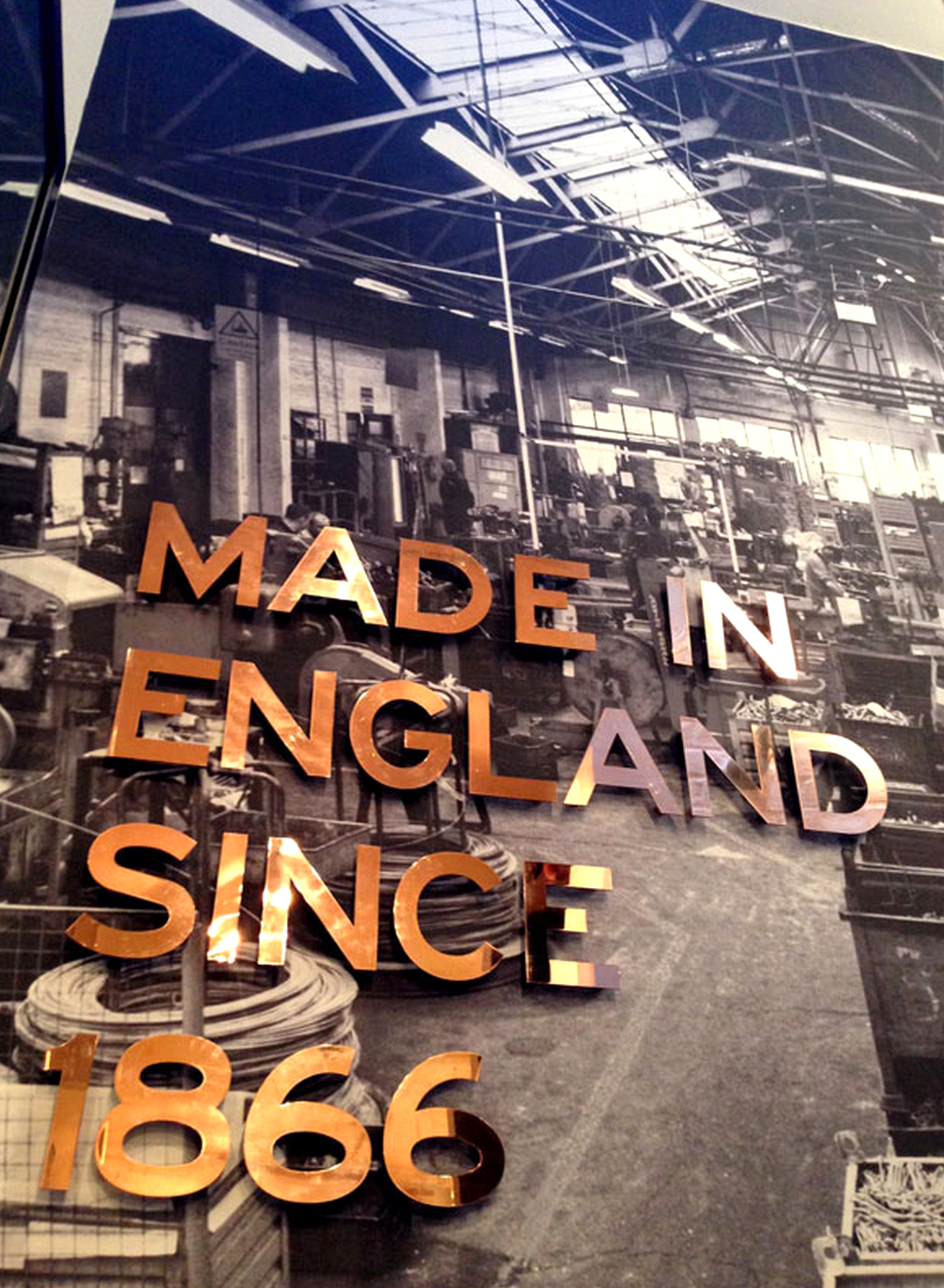 Made in England heritage wall